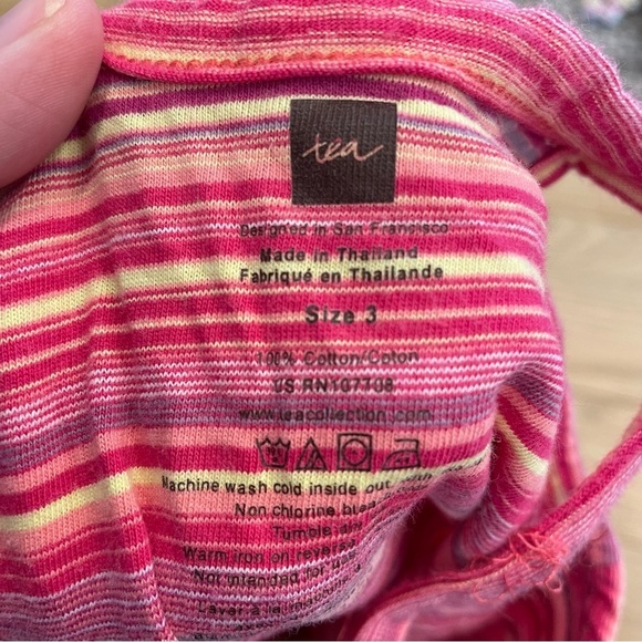 Tea Collection Pink Striped Kids Dress - Picture 2 of 3